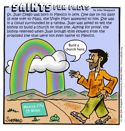 St. Juan Diego Saints Fun Facts for St. Juan Diego