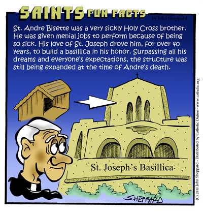 St. Andre Bessette Saints Fun Facts for St. Andre Bessette