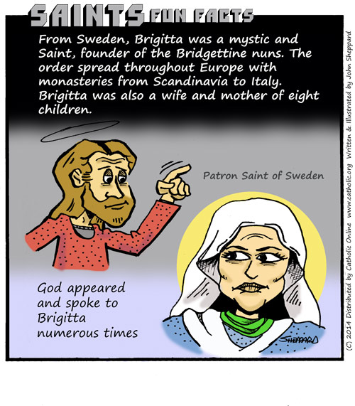 St. Bridget of Sweden Saints Fun Facts for St. Bridget of Sweden