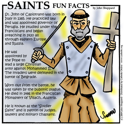 Saints Fun Facts for St. John of Capistrano