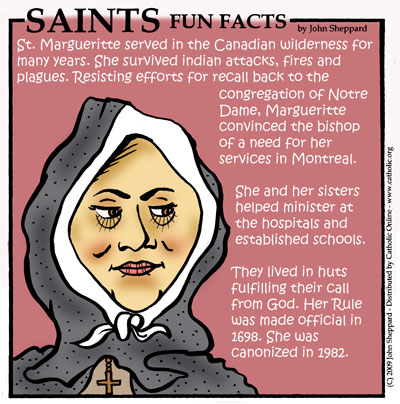 St. Marguerite Bourgeoys Saints Fun Facts for St. Marguerite Bourgeoys
