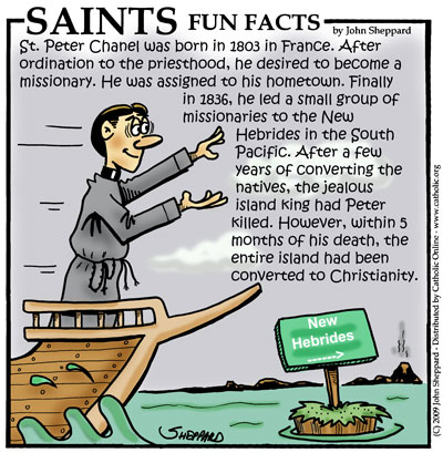 Saints Fun Facts for St. Peter Chanel